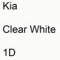 Preview: Kia, Clear White, 1D.